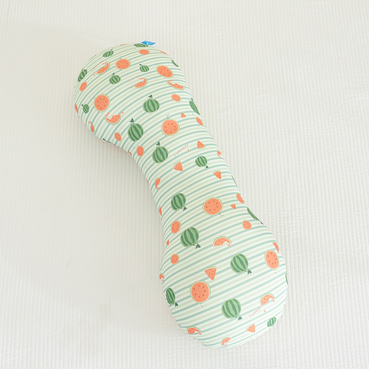 91家纺网 家纺一手货源 找家纺 乐坊 2025新款冰皮骨头睡觉抱枕 冰皮西瓜 40x110x20cm/只