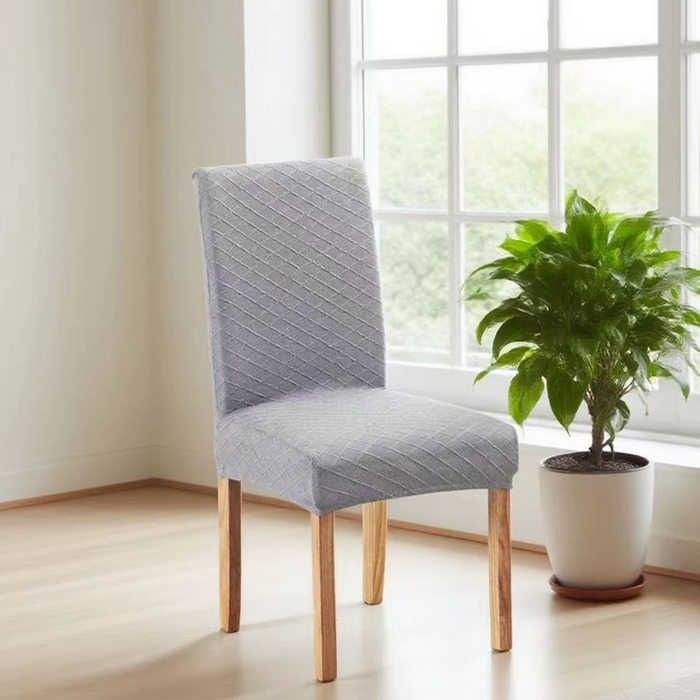 91家纺网 家纺一手货源 找家纺 （总）壹零特色家纺 菱形格一体办公室椅套 转椅椅套子 通用餐桌椅子套