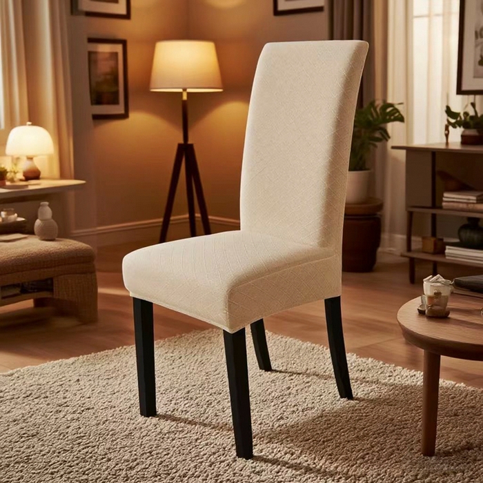 91家纺网 家纺一手货源 找家纺 （总）壹零特色家纺 菱形格一体办公室椅套 转椅椅套子 通用餐桌椅子套