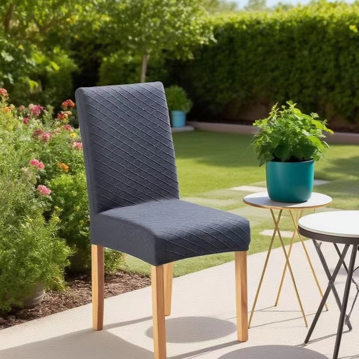 91家纺网 家纺一手货源 找家纺 （总）壹零特色家纺 菱形格一体办公室椅套 转椅椅套子 通用餐桌椅子套