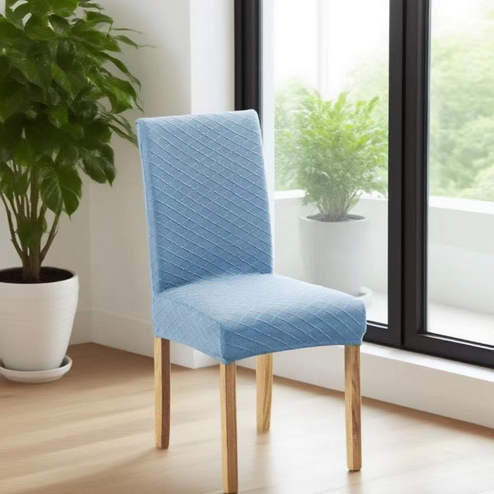 91家纺网 家纺一手货源 找家纺 （总）壹零特色家纺 菱形格一体办公室椅套 转椅椅套子 通用餐桌椅子套