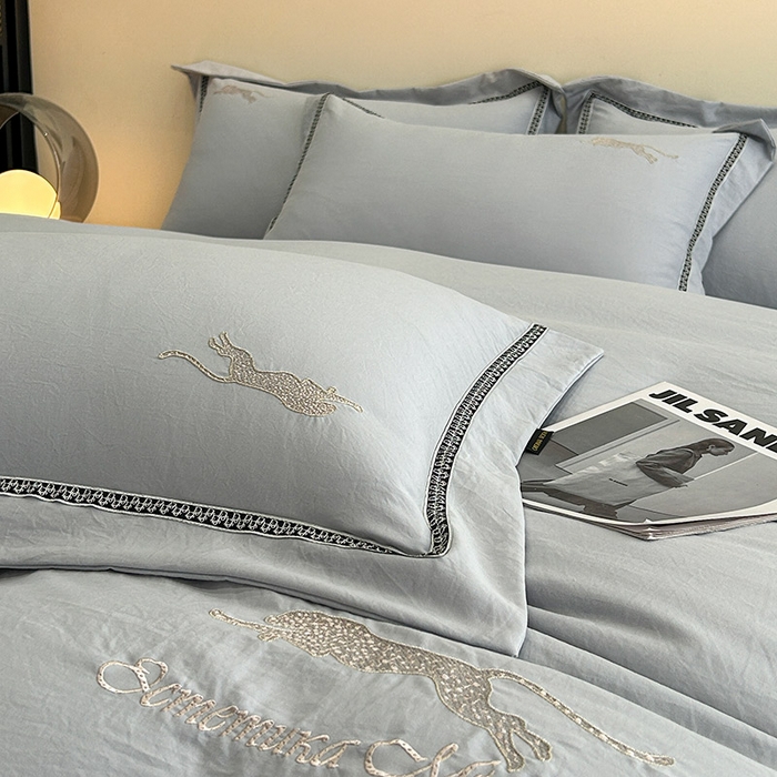 91家纺网 家纺一手货源 找家纺 （总）库里梦家纺 2025新款高精密斜纹棉刺绣四件套-欧利系列