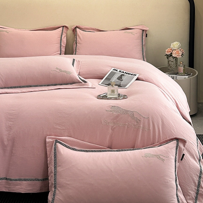 91家纺网 家纺一手货源 找家纺 （总）库里梦家纺 2025新款高精密斜纹棉刺绣四件套-欧利系列