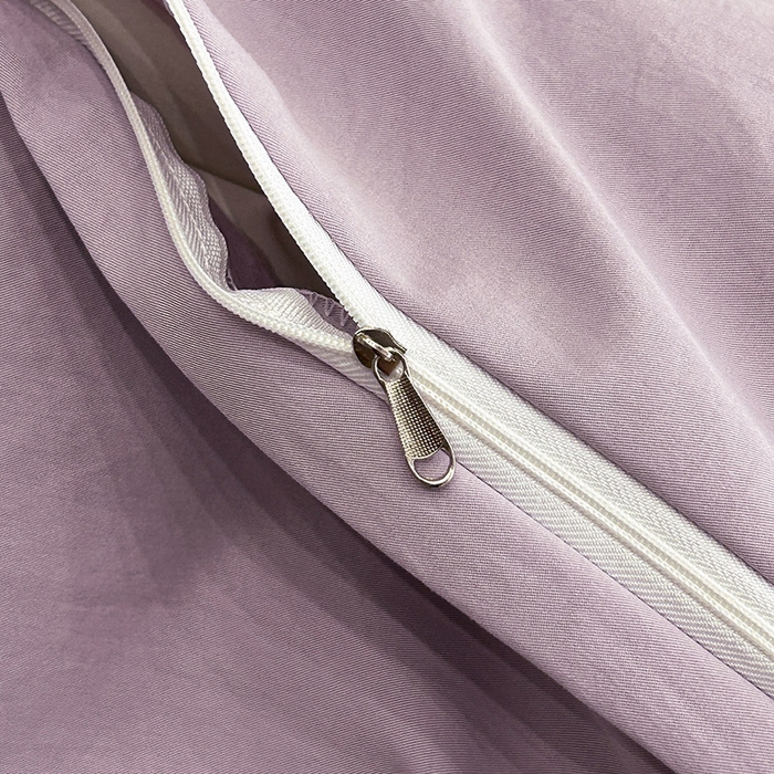 91家纺网 家纺一手货源 找家纺 库里梦家纺 2025新款高精密斜纹棉刺绣四件套-欧利系列 欧利-霞紫