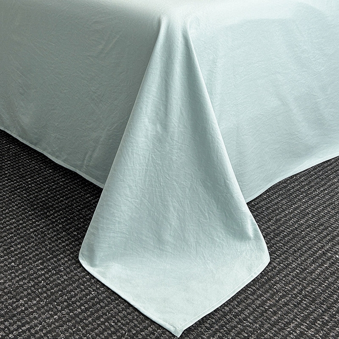 91家纺网 家纺一手货源 找家纺 库里梦家纺 2025新款高精密斜纹棉刺绣四件套-欧利系列 欧利-水绿