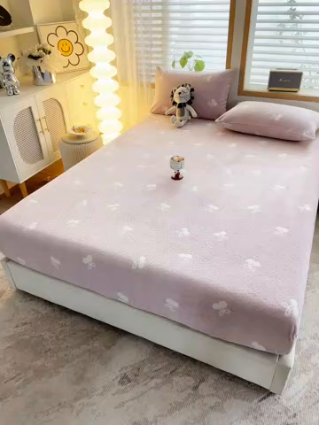 91家纺网 家纺一手货源 找家纺 （总）楼兰公主 2025新款雕花绒床笠