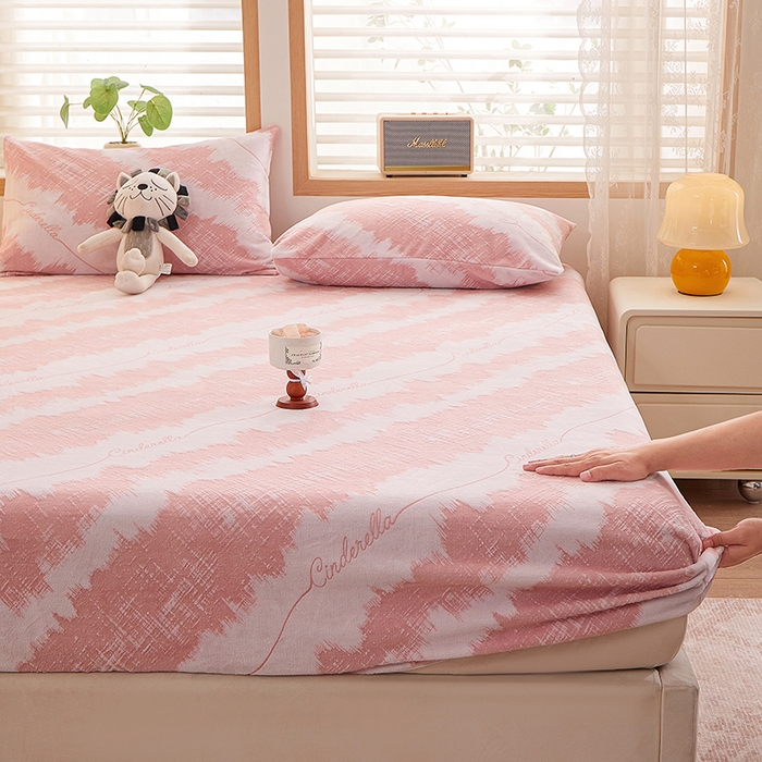 91家纺网 家纺一手货源 找家纺 楼兰公主 2025新款雕花绒床笠 柔波仙梦