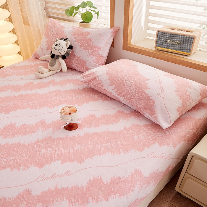 91家纺网 家纺一手货源 找家纺 楼兰公主 2025新款雕花绒床笠 柔波仙梦