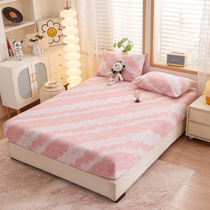 91家纺网 家纺一手货源 找家纺 楼兰公主 2025新款雕花绒床笠 柔波仙梦