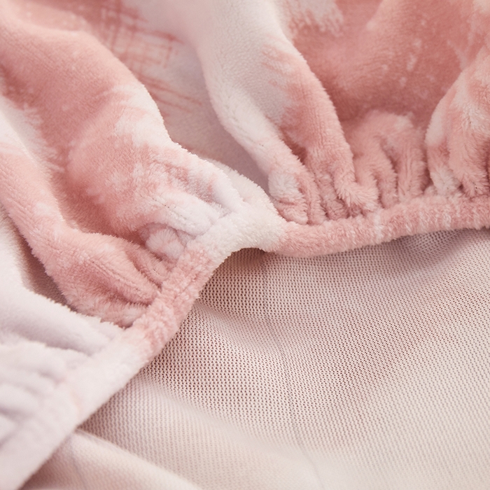 91家纺网 家纺一手货源 找家纺 楼兰公主 2025新款雕花绒床笠 柔波仙梦