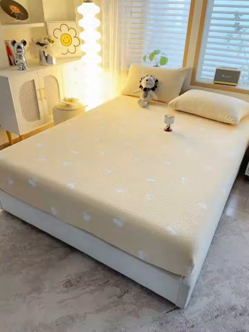 91家纺网 家纺一手货源 找家纺 楼兰公主 2025新款雕花绒床笠 柔羽甜梦