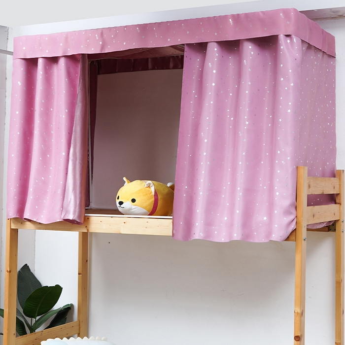 91家纺网 家纺一手货源 找家纺 （总）棉姐 床帘蚊帐2025新款 学生床帘蚊帐床帘 强遮光三层彩画上下铺宿舍床帘