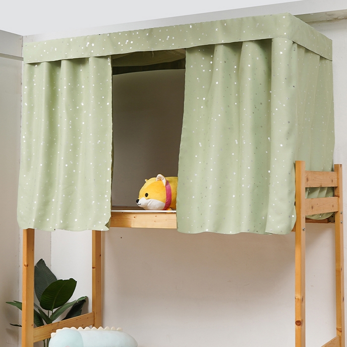 91家纺网 家纺一手货源 找家纺 （总）棉姐 床帘蚊帐2025新款 学生床帘蚊帐床帘 强遮光三层彩画上下铺宿舍床帘