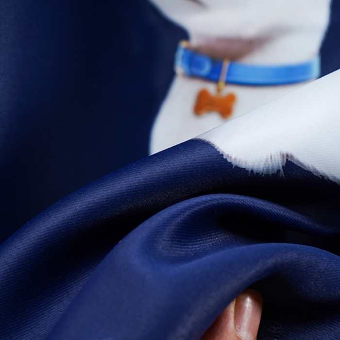 91家纺网 家纺一手货源 找家纺 棉姐 床帘蚊帐 学生床帘蚊帐床帘 强遮光三层彩画上下铺宿舍床帘2024新款 萌猫