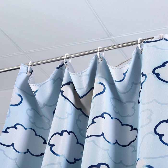 91家纺网 家纺一手货源 找家纺 棉姐 床帘蚊帐 学生床帘蚊帐床帘 强遮光三层彩画上下铺宿舍床帘2024新款 祥云