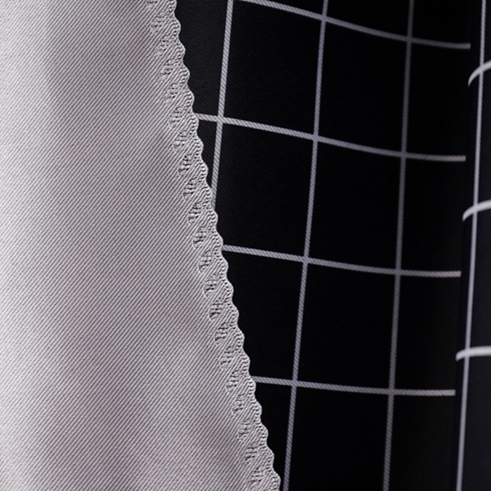 91家纺网 家纺一手货源 找家纺 棉姐 床帘蚊帐 2025新款学生床帘蚊帐床帘 强遮光三层彩画上下铺宿舍床帘 黑格