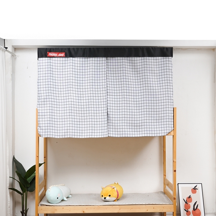 棉姐 床帘蚊帐2025新款 学生床帘蚊帐床帘 强遮光三层彩画上下铺宿舍床帘白格