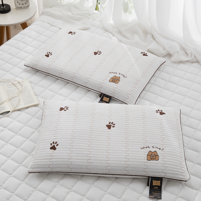 91家纺网 家纺一手货源 找家纺 （总）仁宇枕业 2025新款新品全棉绣花单人成人儿童甜梦小时光虎爪系列全荞麦枕头枕芯