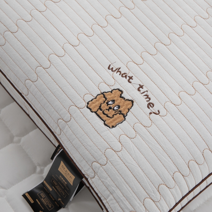 91家纺网 家纺一手货源 找家纺 （总）仁宇枕业 2025新款新品全棉绣花单人成人儿童甜梦小时光虎爪系列全荞麦枕头枕芯