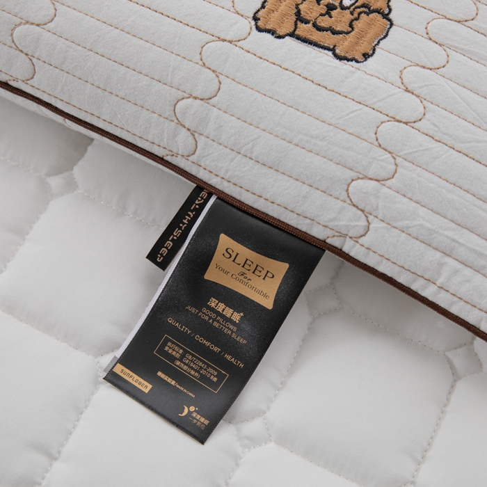 91家纺网 家纺一手货源 找家纺 （总）仁宇枕业 2025新款新品全棉绣花单人成人儿童甜梦小时光虎爪系列全荞麦枕头枕芯