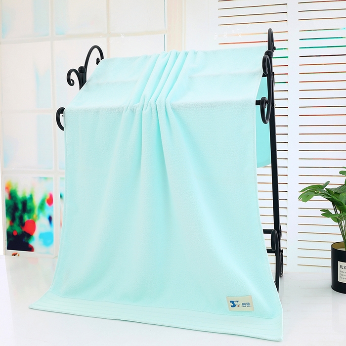 娇兰毛巾 2025新款7A抗菌3秒瞬吸毛巾 青色-浴巾 140*70cm/条