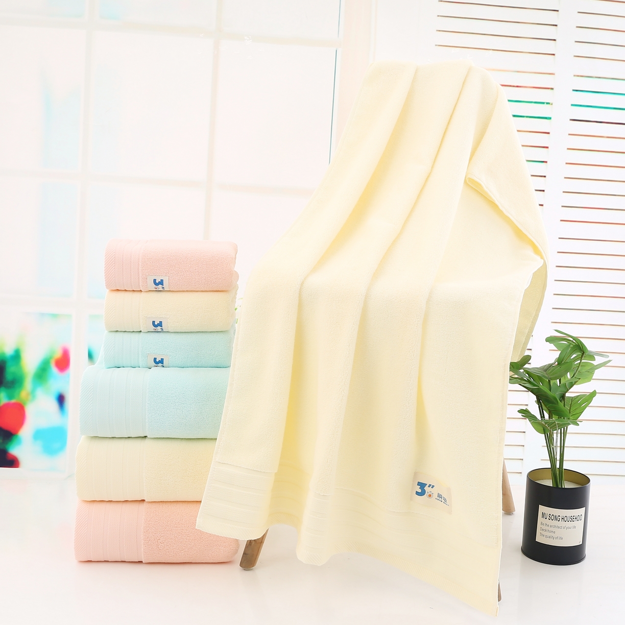 91家纺网 家纺一手货源 找家纺 娇兰毛巾 2025新款7A抗菌3秒瞬吸毛巾 粉色-浴巾 140*70cm/条