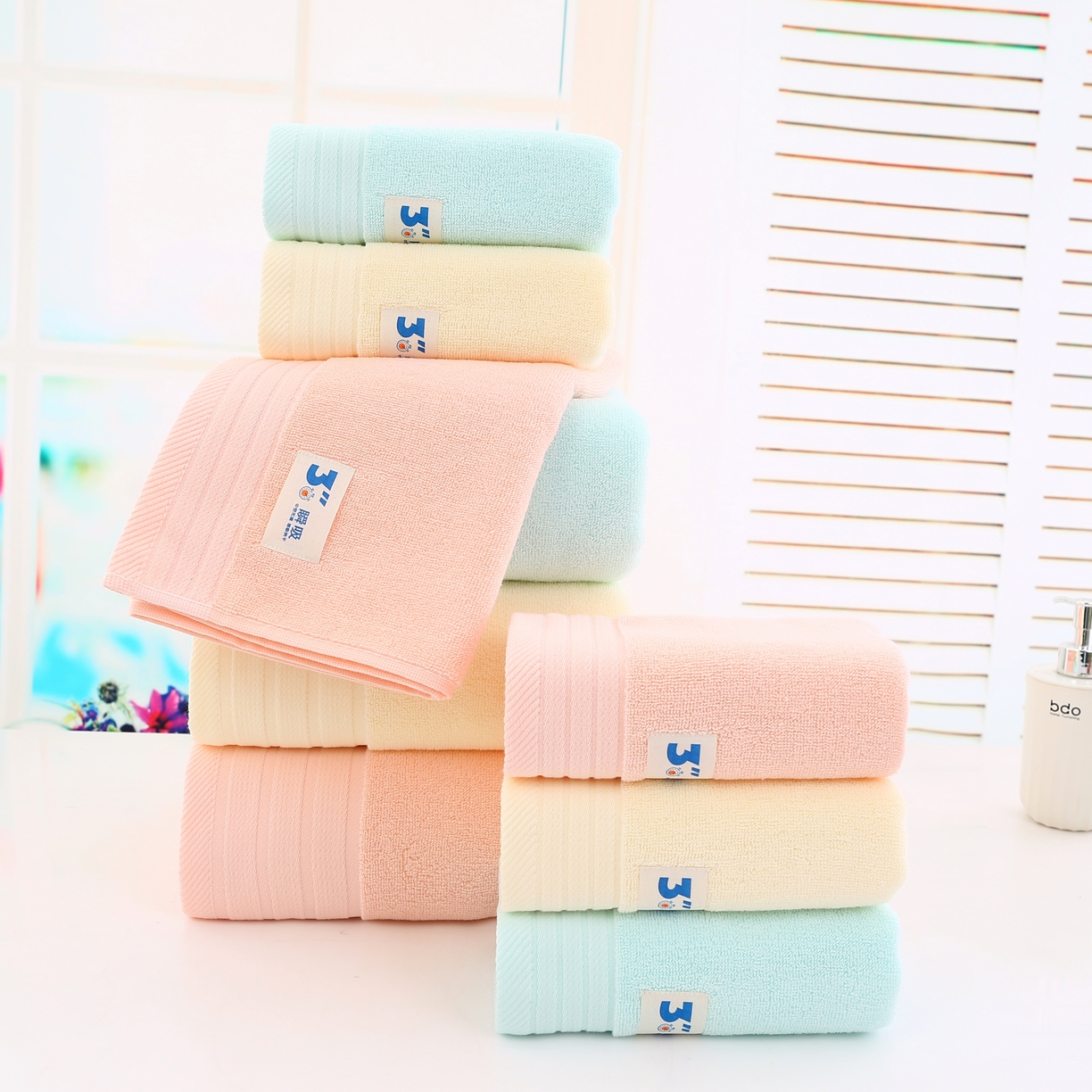 91家纺网 家纺一手货源 找家纺 娇兰毛巾 2025新款7A抗菌3秒瞬吸毛巾 粉色-浴巾 140*70cm/条