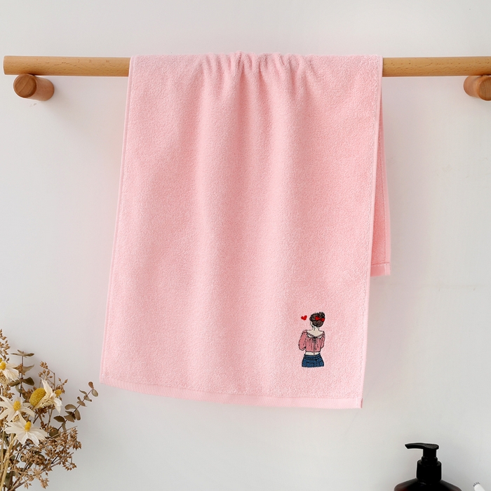 娇兰毛巾 2025新款7A抗菌春忆毛巾 粉色 74*34cm/条