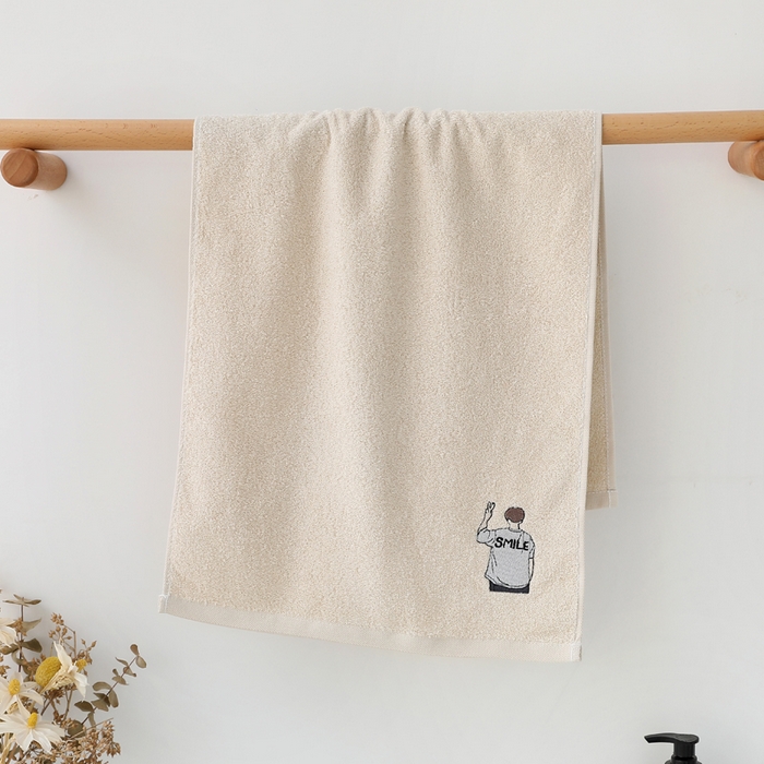 娇兰毛巾 2025新款7A抗菌春忆毛巾 棕色 74*34cm/条