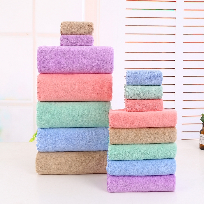 91家纺网 家纺一手货源 找家纺 娇兰毛巾 2025新款珊瑚绒毛巾浴巾方巾 蓝色-方巾 30*30cm/条