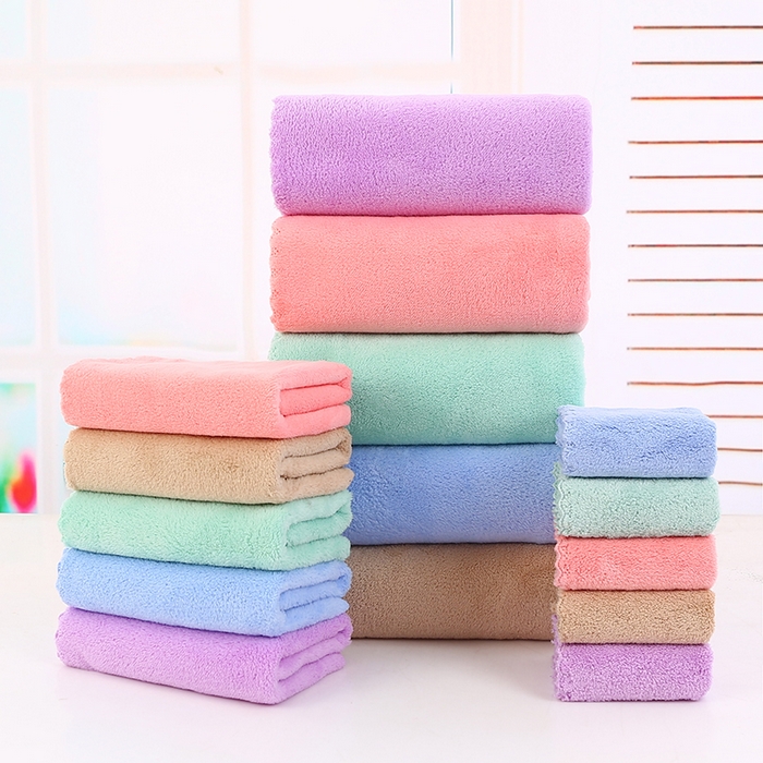 91家纺网 家纺一手货源 找家纺 娇兰毛巾 2025新款珊瑚绒毛巾浴巾方巾 蓝色-方巾 30*30cm/条