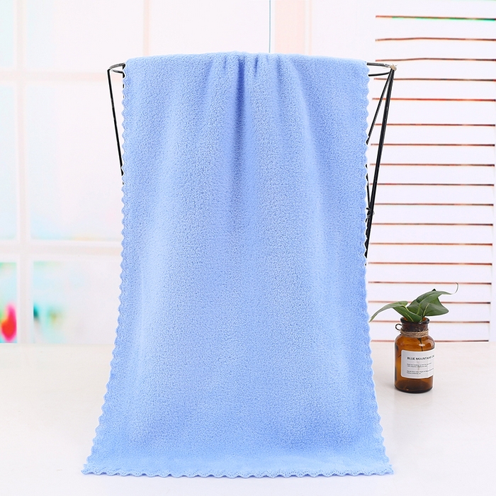 娇兰毛巾 2025新款珊瑚绒毛巾浴巾方巾 蓝色-毛巾 75*35cm/条