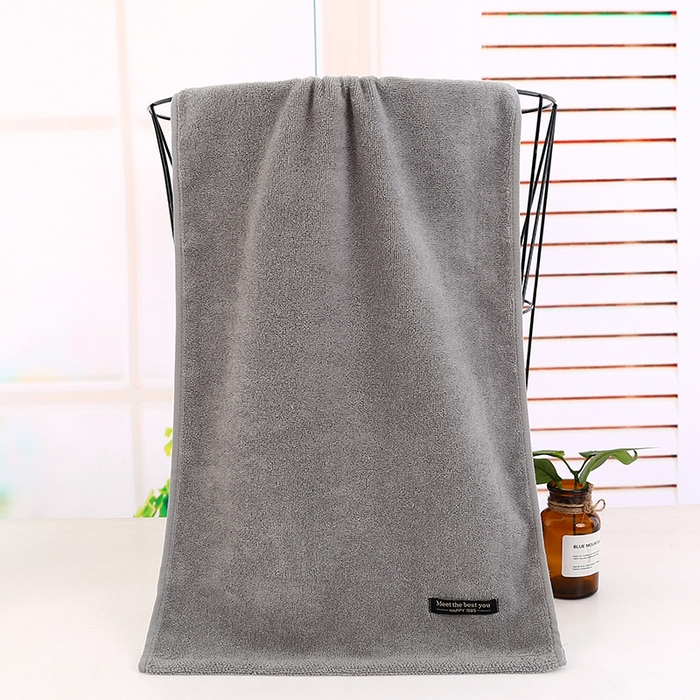 娇兰毛巾 2025新款7A抗菌黑标毛巾 灰色 72*34cm/条