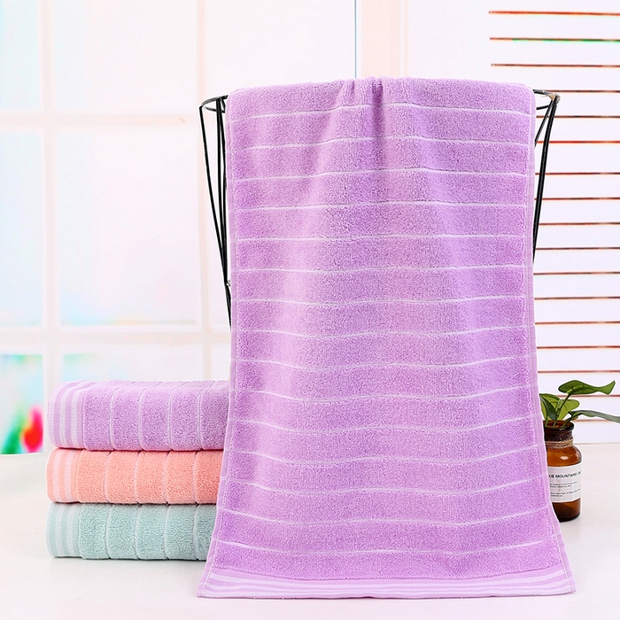 91家纺网 家纺一手货源 找家纺 娇兰毛巾 2025新款7A抗菌浣纱毛巾 橙粉 72*34cm/条