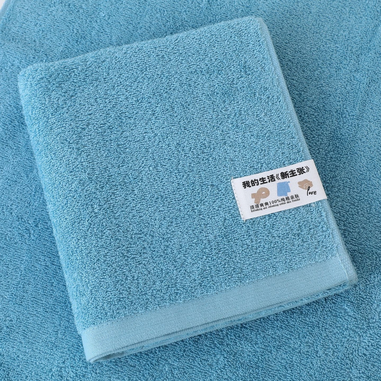 91家纺网 家纺一手货源 找家纺 娇兰毛巾 2025新款7A抗菌乐彩毛巾 棕色 74*34cm/条