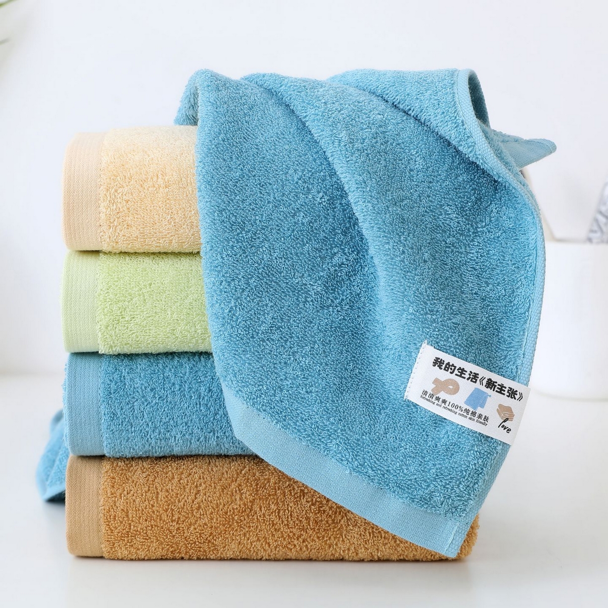91家纺网 家纺一手货源 找家纺 （总）娇兰毛巾 2025新款7A抗菌乐彩毛巾