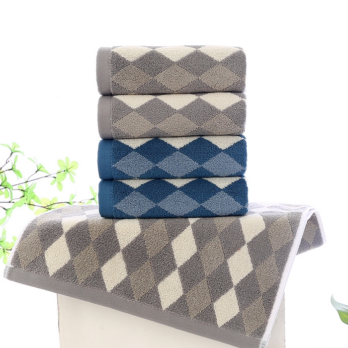 91家纺网 家纺一手货源 找家纺 娇兰毛巾 2025新款7A抗菌菱毛巾 棕色 74*34cm/条