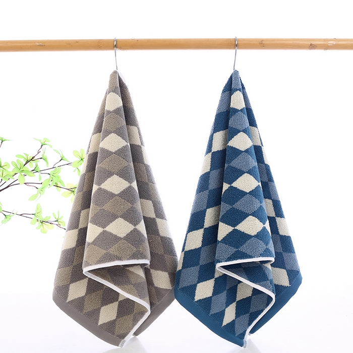 91家纺网 家纺一手货源 找家纺 娇兰毛巾 2025新款7A抗菌菱毛巾 棕色 74*34cm/条