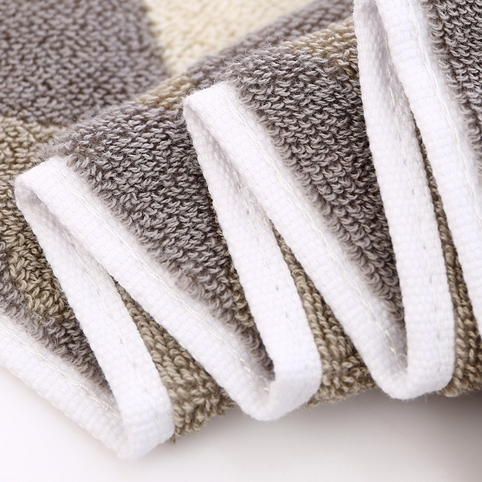 91家纺网 家纺一手货源 找家纺 娇兰毛巾 2025新款7A抗菌菱毛巾 棕色 74*34cm/条