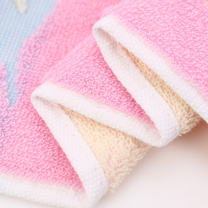 91家纺网 家纺一手货源 找家纺 娇兰毛巾 2025新款7A抗菌猫乐童巾熊宝方巾 粉色-童巾 50*25cm/条