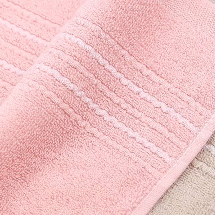91家纺网 家纺一手货源 找家纺 娇兰毛巾 2025新款7A抗菌亲下毛巾 粉色 72*34cm/条