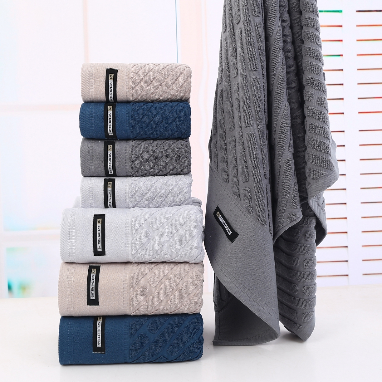 91家纺网 家纺一手货源 找家纺 （总）娇兰毛巾 2025新款7A抗菌深世毛巾