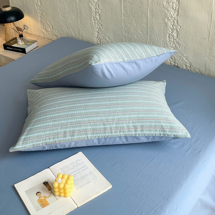 91家纺网 家纺一手货源 找家纺 （总）春皖家纺 2025春夏新款全棉纯棉色织提花斜纹水洗棉单被套 被套单件