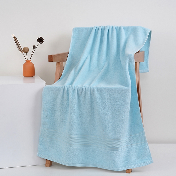 娇兰毛巾 2025新款7A抗菌至臻毛巾 蓝色-浴巾 140*70cm/条