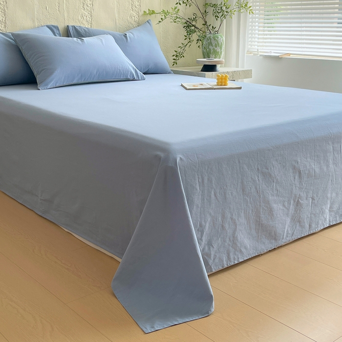 91家纺网 家纺一手货源 找家纺 （总）春皖家纺 2025春夏新款全棉纯棉色织提花斜纹水洗棉单床单 床单单件