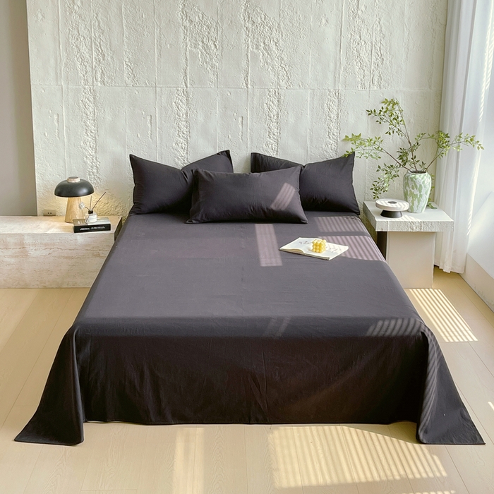 91家纺网 家纺一手货源 找家纺 （总）春皖家纺 2025春夏新款全棉纯棉色织提花斜纹水洗棉单床单 床单单件