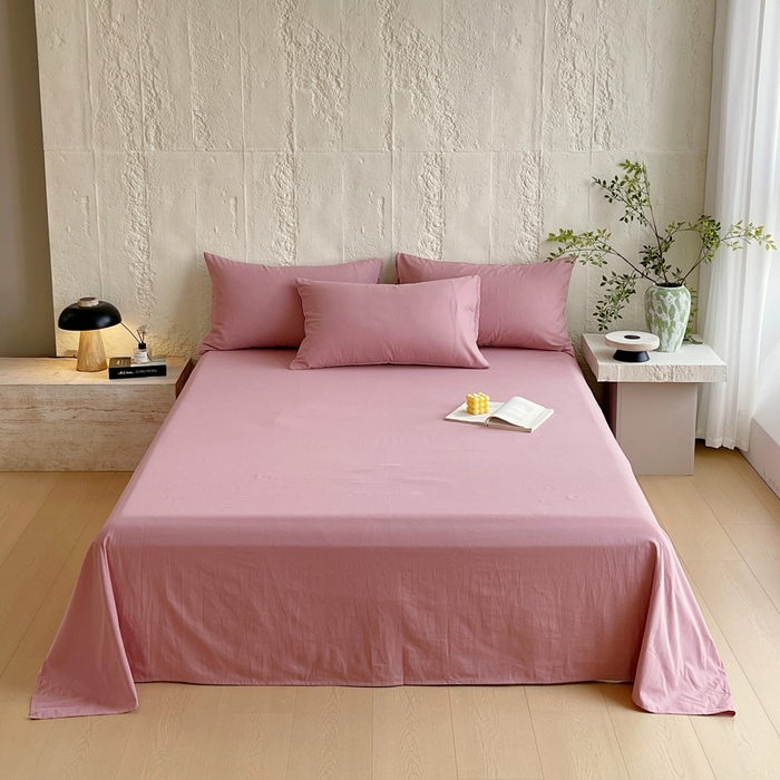 91家纺网 家纺一手货源 找家纺 （总）春皖家纺 2025春夏新款全棉纯棉色织提花斜纹水洗棉单床单 床单单件