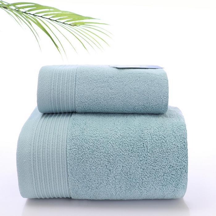 娇兰毛巾 2025新款7A抗菌素缎毛巾 蓝色-浴巾 140*70cm/条
