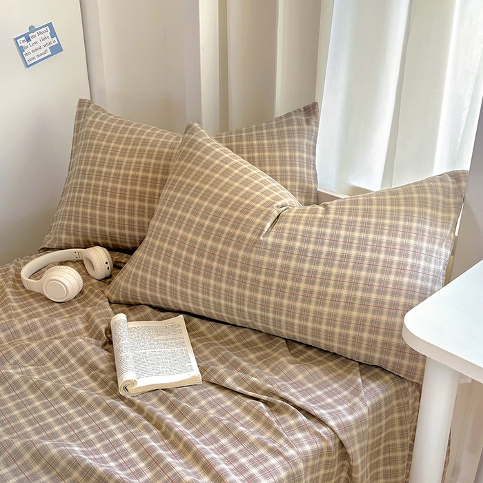 91家纺网 家纺一手货源 找家纺 百寐2025年全棉双层纱床单 卡米尔