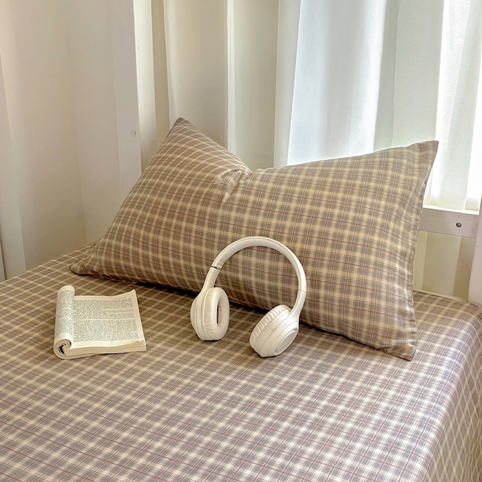 91家纺网 家纺一手货源 找家纺 百寐2025年全棉双层纱床单 卡米尔